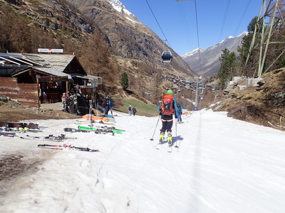 Durch das Skigebiet nach Zermatt