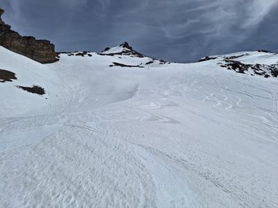 Punta Paletta und Grand Vaudalaz von der Benevolo-Hütte
