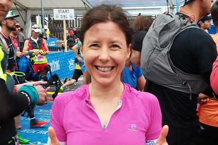 Barbara beim B'jaks Marathon Trail