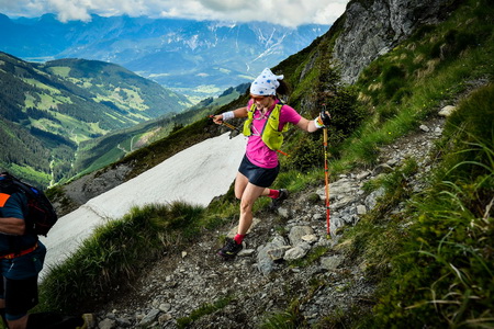 Barbara beim B'jaks Marathon Trail