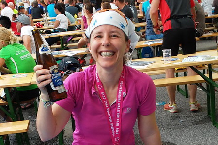 Barbara beim B'jaks Marathon Trail
