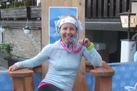 Barbara beim B'jaks Marathon Trail