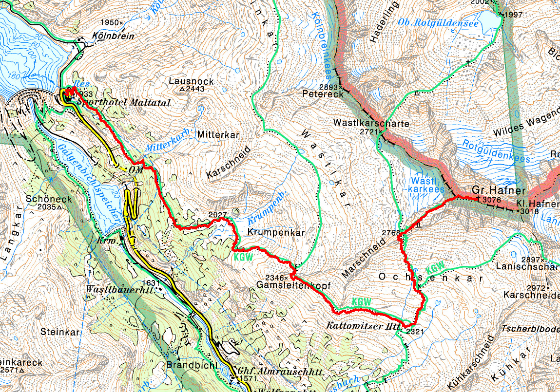 Laufstrecke/Trailrunning Trailrunning Drei Gipfel Lauf Wald am Schoberpass